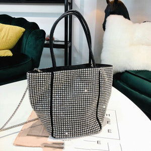 Bling Rhinestone Evening Handbag Women Luxury Fashion Diamonds Chain Shoulder Bags