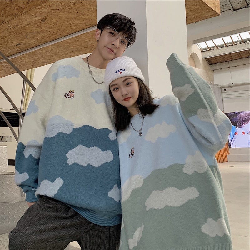 Sweater Cute Cartoon Cloud Thread Clothes For Men And Women